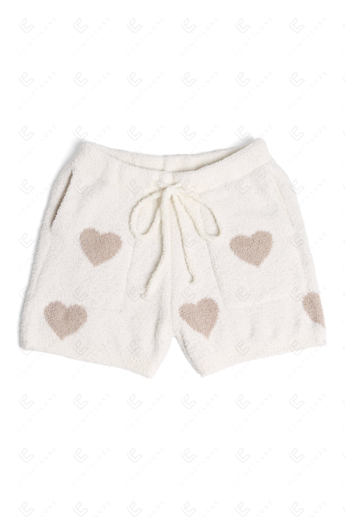 HEART PATTERN SHORTS BEIGE / M/L APPAREL