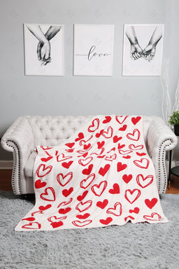 Jcl4325 Red Throw Blankets
