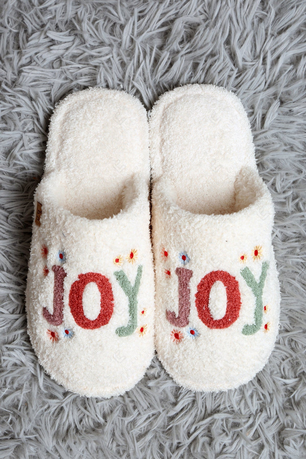 HEARTS & STARS PATTERN SLIPPERS SLIPPERS/SLIDES