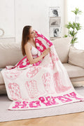 Jcl6040 Pink Throw Blankets
