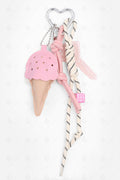 ICE CREAM KEYCHAIN/BAG CHARM PINK KEYCHAINS