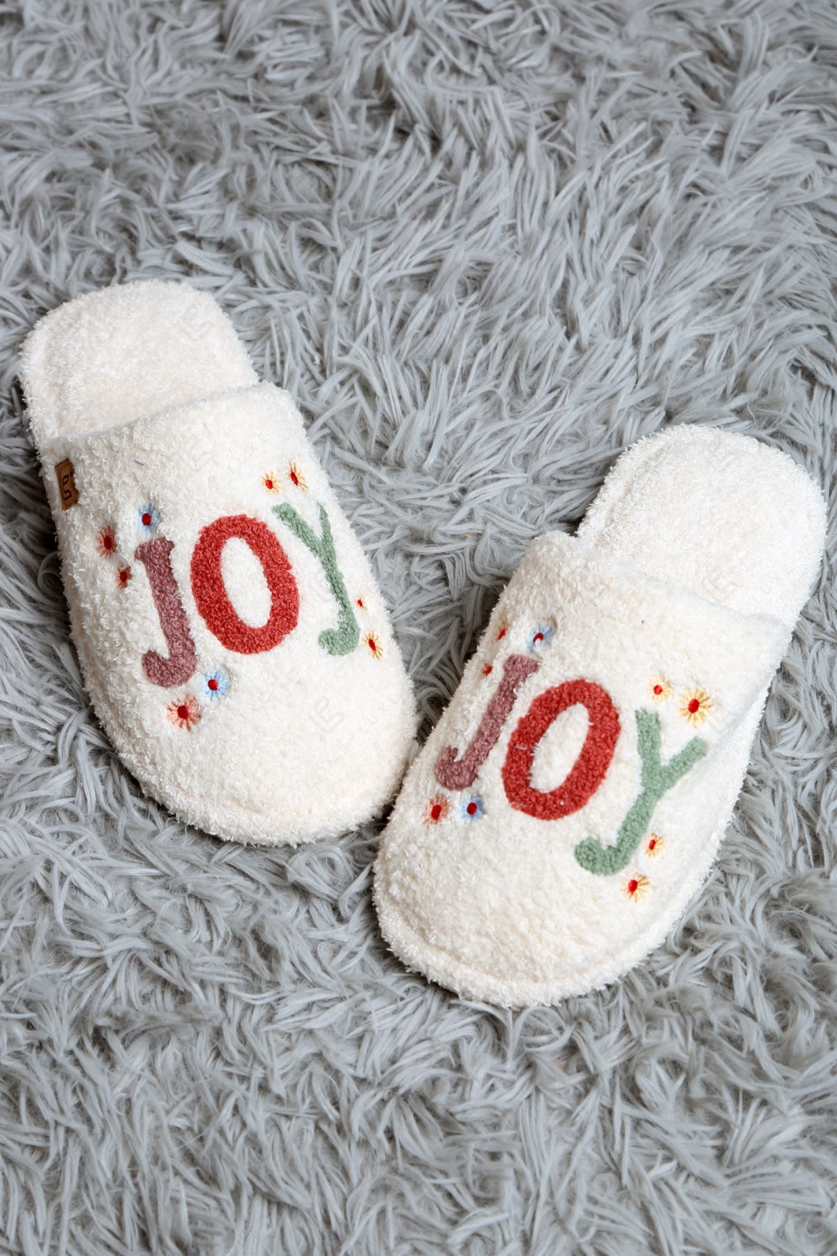 JOY & FLORAL PATTERN SLIPPERS 03 / M/L SLIPPERS/SLIDES