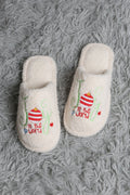 JOY & ORNAMENT CHRISTMAS PATTERN SLIPPERS 01 / M/L SLIPPERS/SLIDES