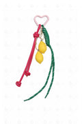 LEMON KEYCHAIN/BAG CHARM FUCHSIA KEYCHAINS