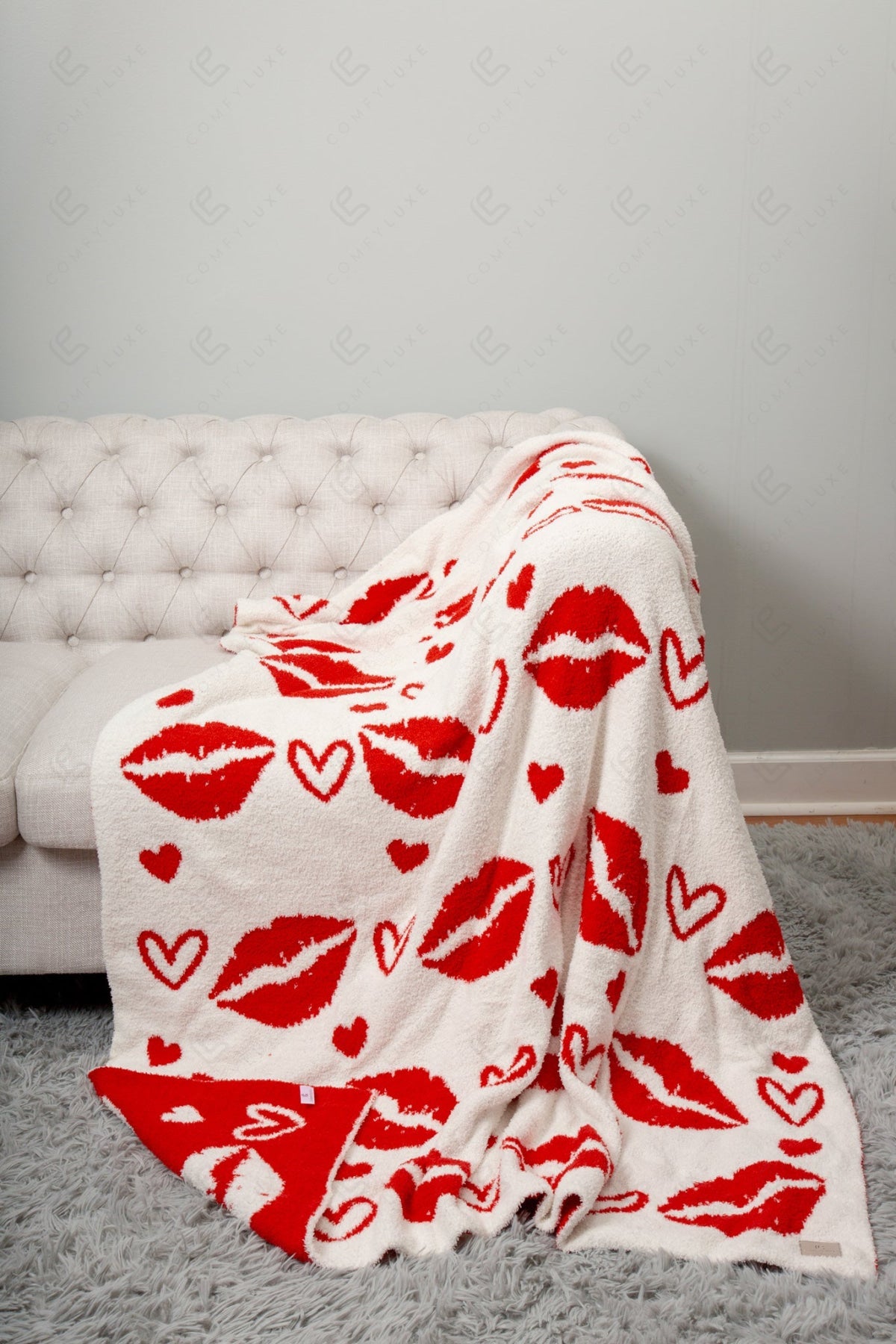 MIXED HEART PATTERN THROW BLANKET THROW BLANKETS