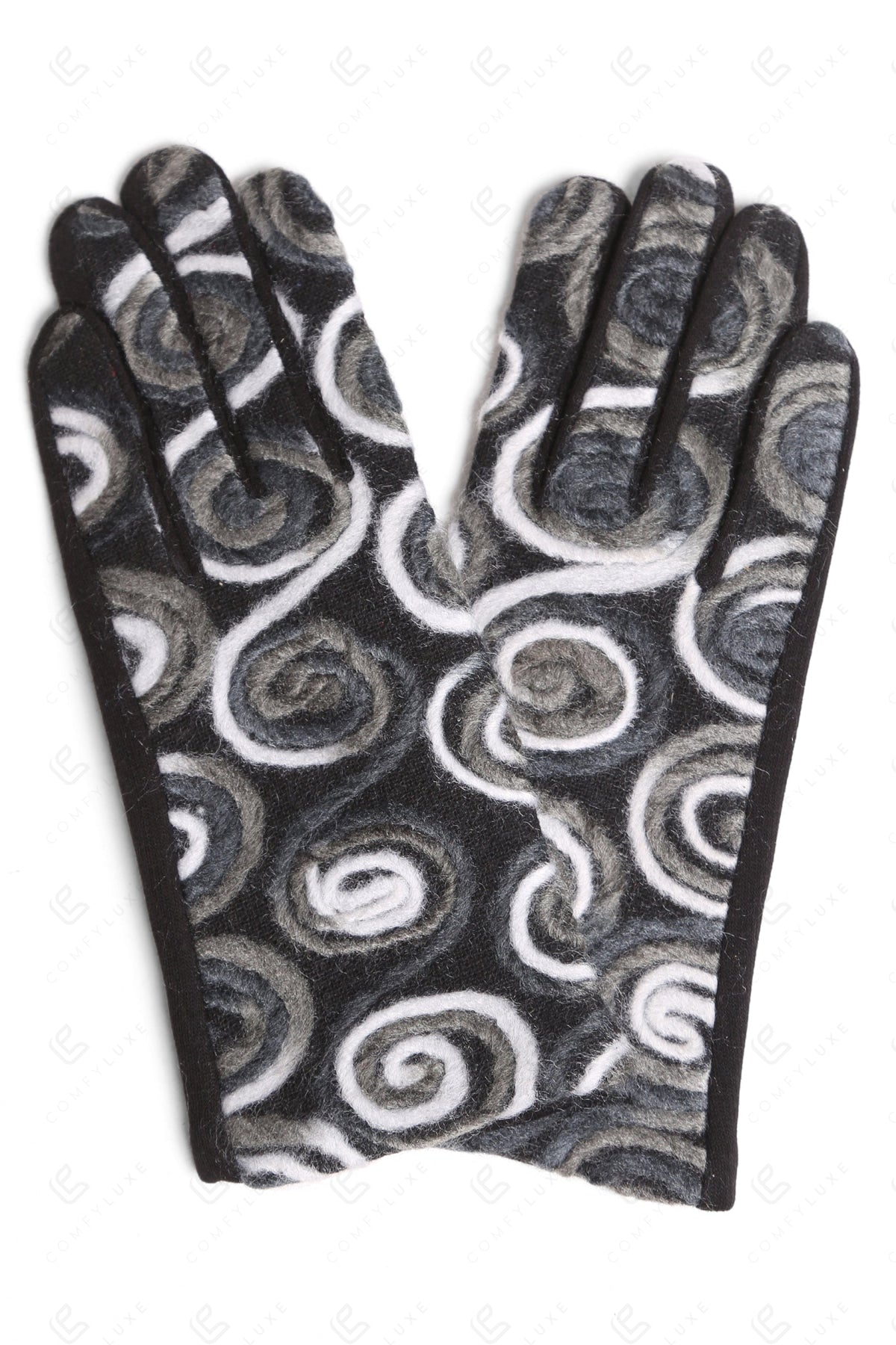 MULTI-COLORED SWIRL PATTERN GLOVES GLOVES