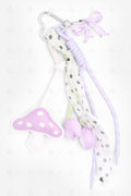 MUSHROOM & TULIP KEYCHAIN/BAG CHARM PURPLE KEYCHAINS
