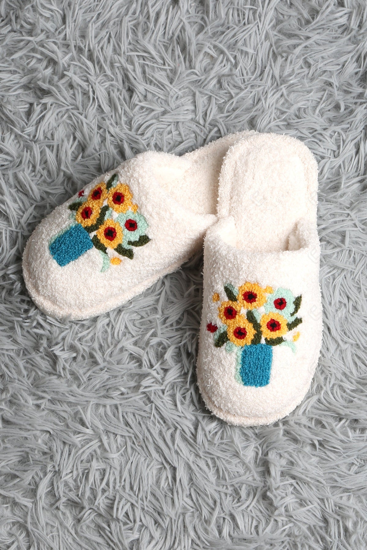 PAINTING INSPIRED PATTERN SLIPPERS SLIPPERS/SLIDES