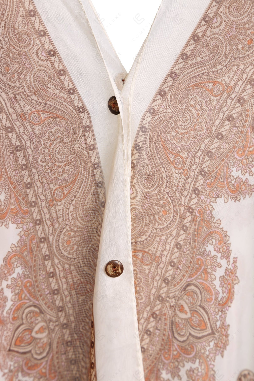 PAISLEY PATTERN COVER-UP PONCHO APPAREL
