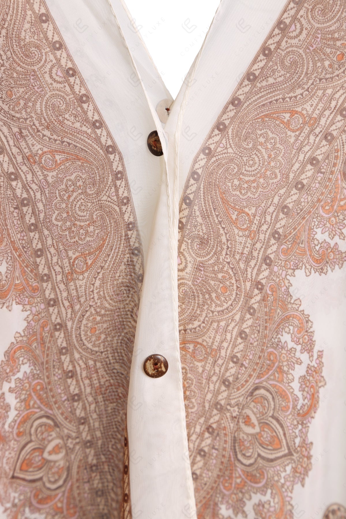 PAISLEY PATTERN COVER-UP PONCHO APPAREL