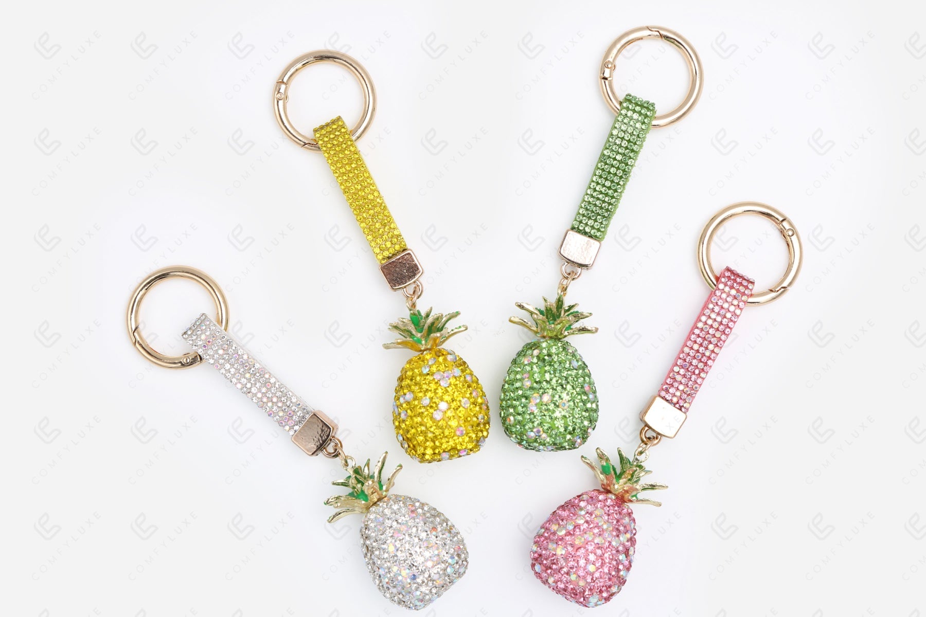 PINEAPPLE KEYCHAIN/BAG CHARM KEYCHAINS