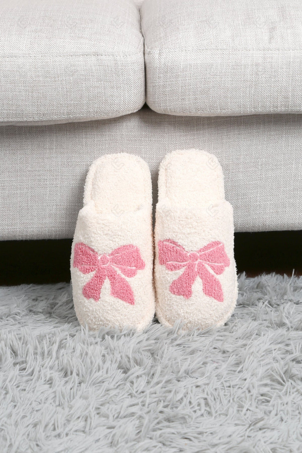 RIBBON PATTERN SLIPPERS SLIPPERS/SLIDES