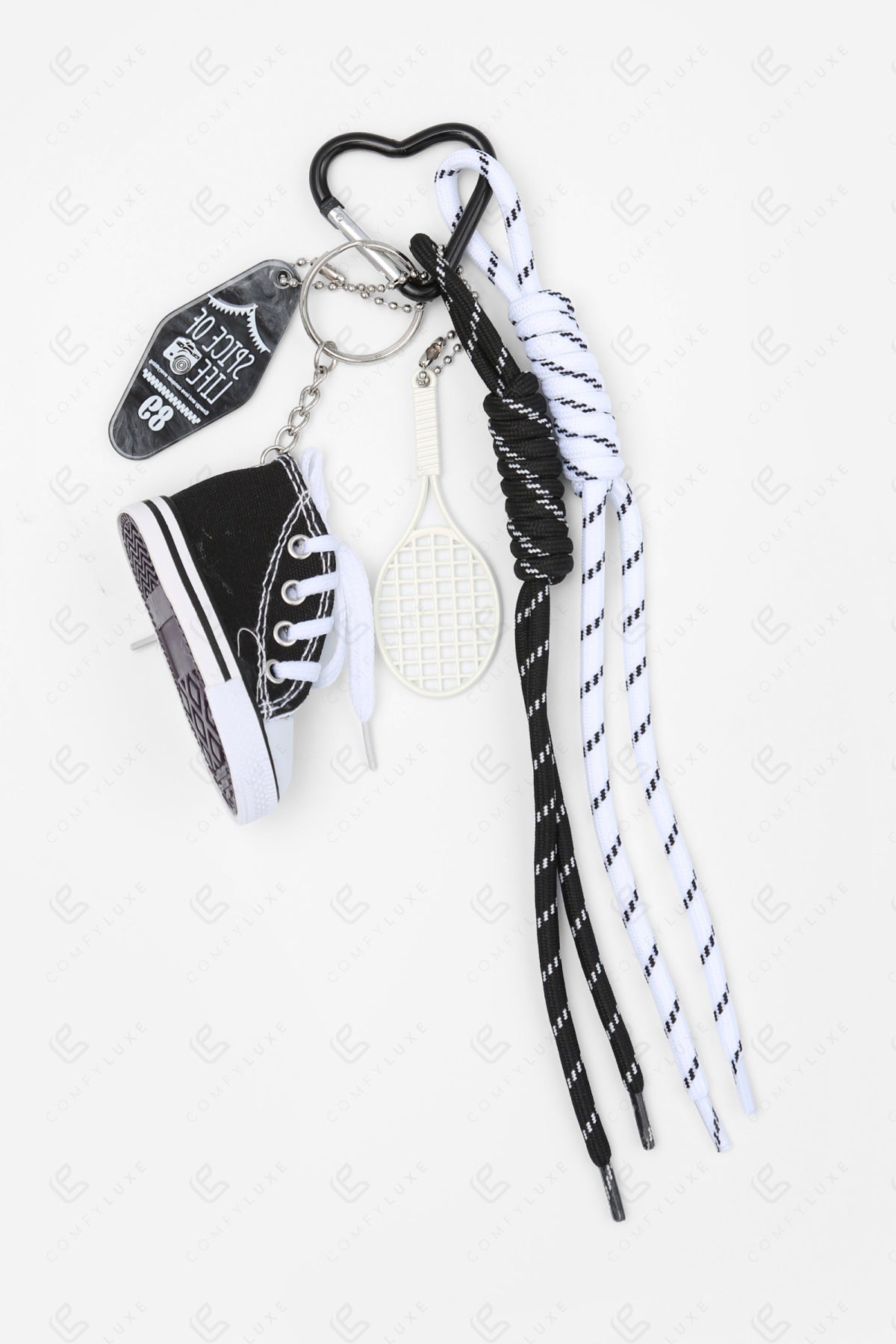 SNEAKER KEYCHAIN/BAG CHARM BLACK KEYCHAINS