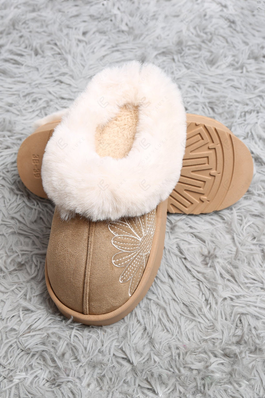 SOLID COLOR & FLORAL PATTERN MULE SLIPPERS SLIPPERS/SLIDES