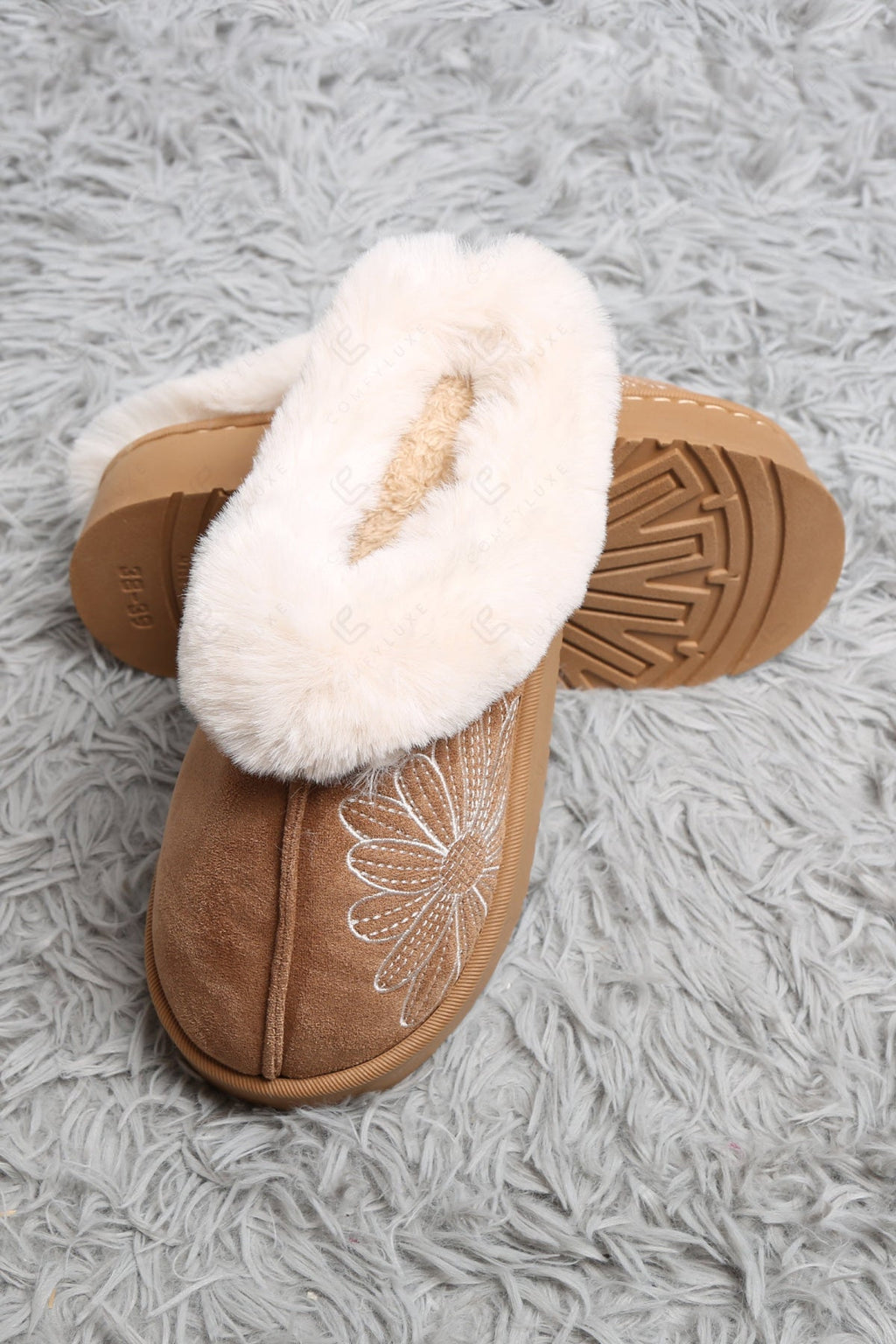 SOLID COLOR & FLORAL PATTERN MULE SLIPPERS SLIPPERS/SLIDES
