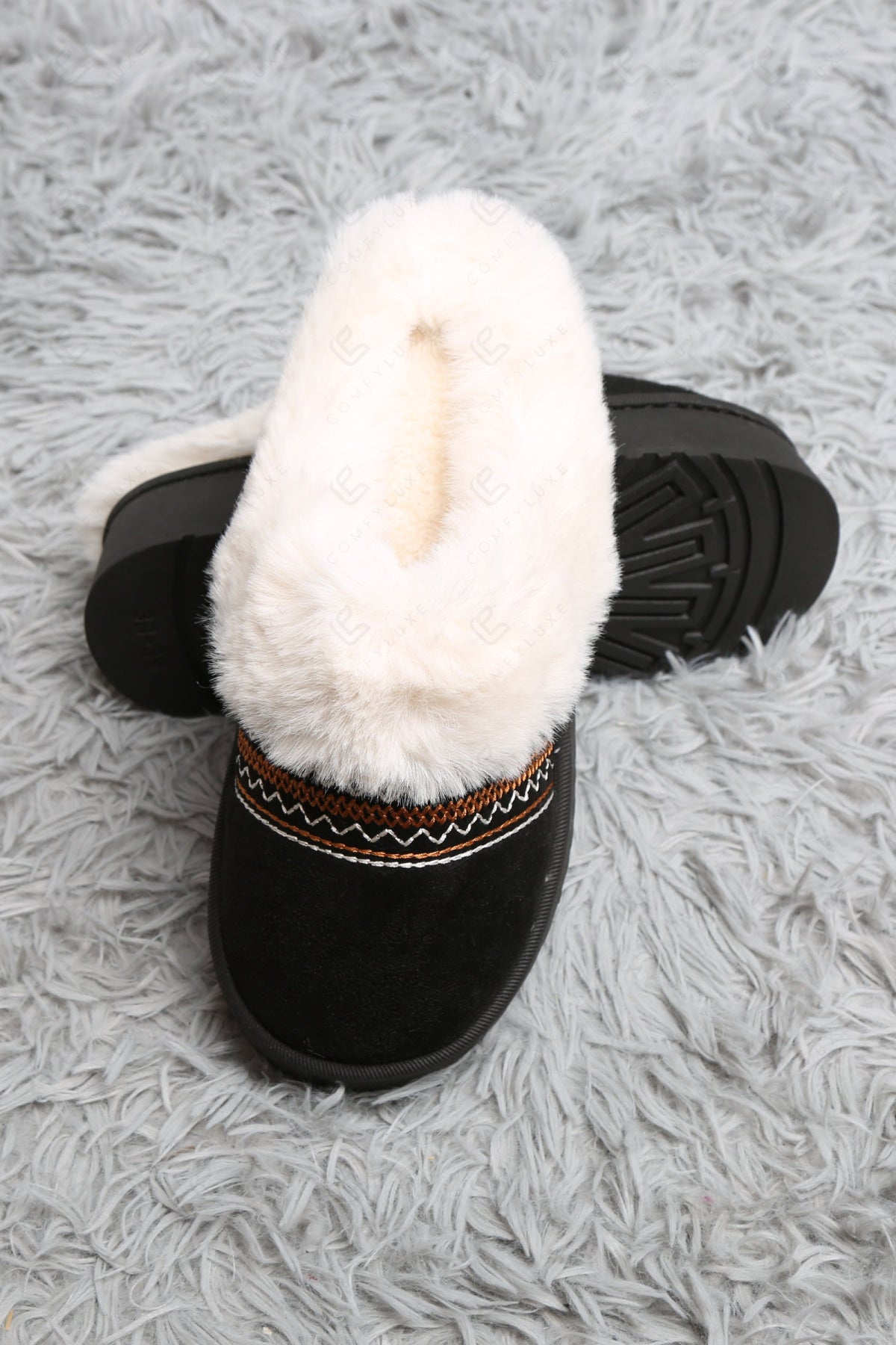 SOLID COLOR & GEOMETRIC PATTERN MULE SLIPPERS SLIPPERS/SLIDES