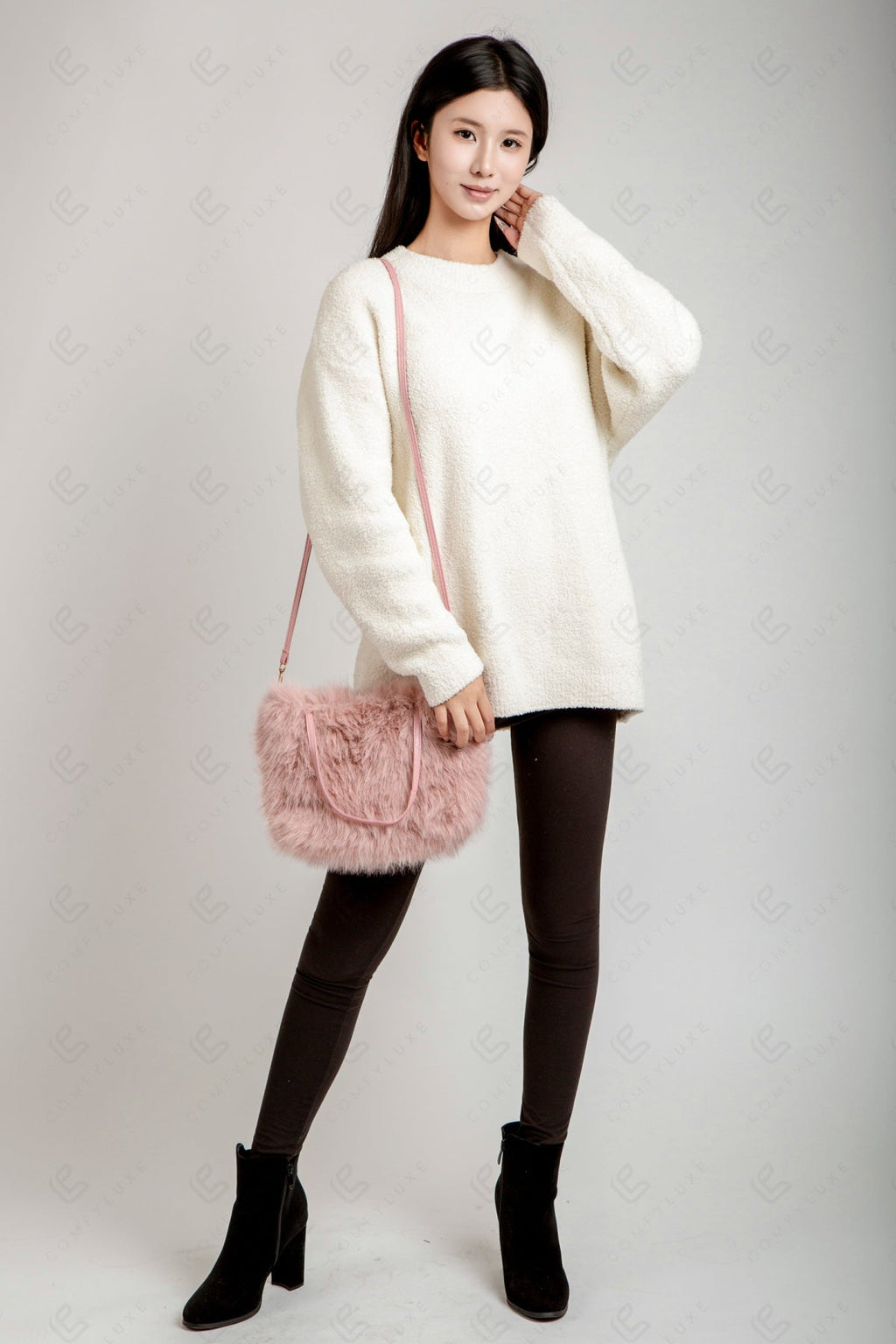 SOLID COLOR HANDBAG BAGS