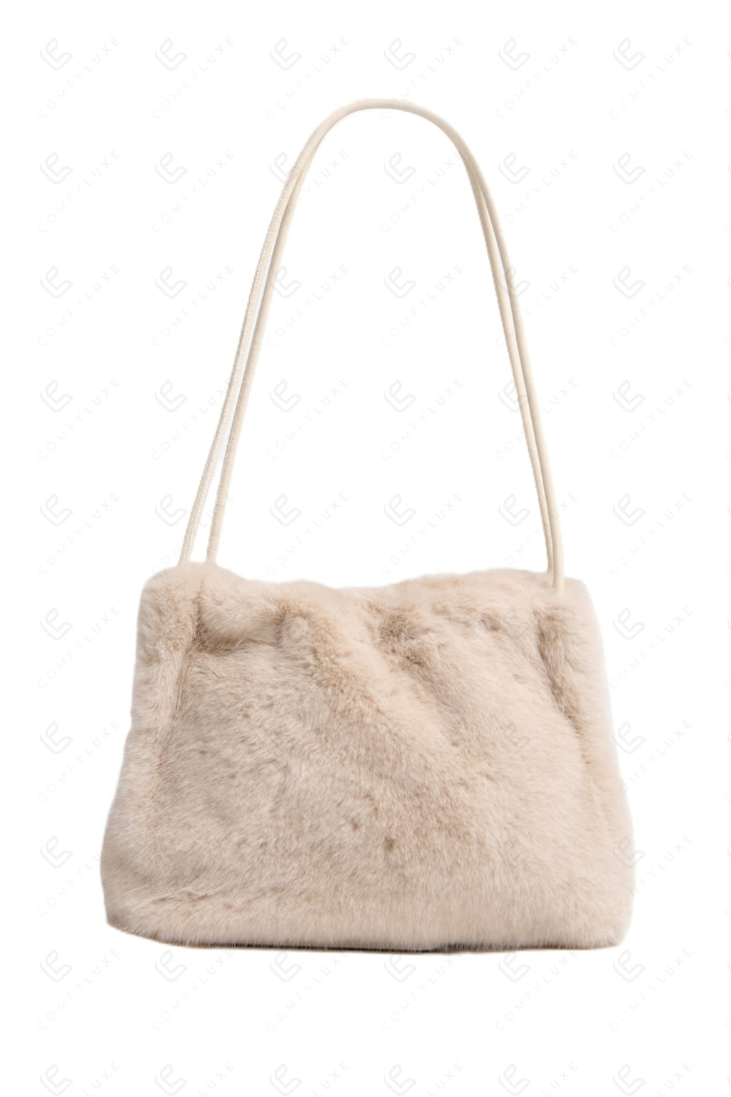 SOLID COLOR HANDBAG BEIGE BAGS
