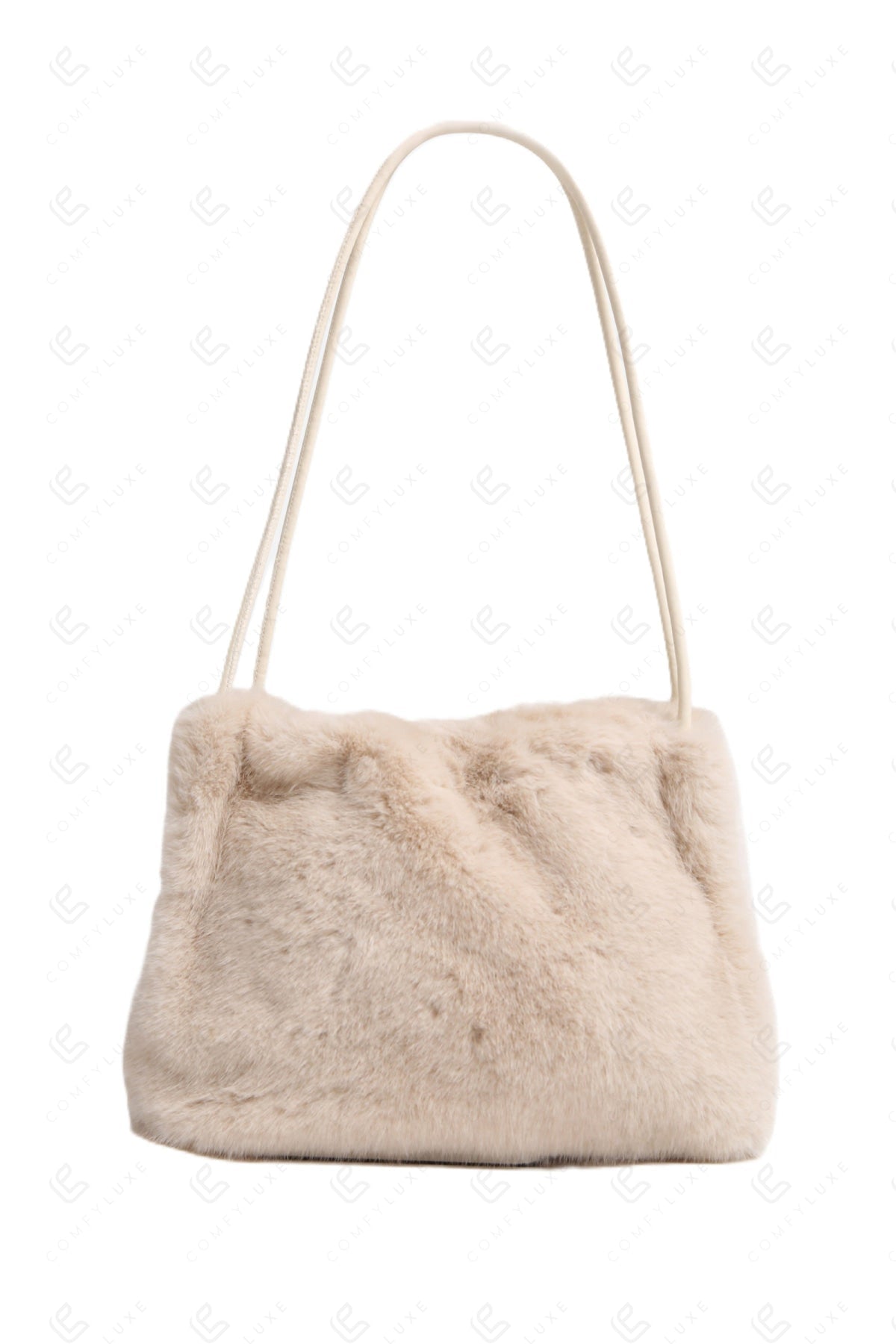 SOLID COLOR HANDBAG BEIGE BAGS
