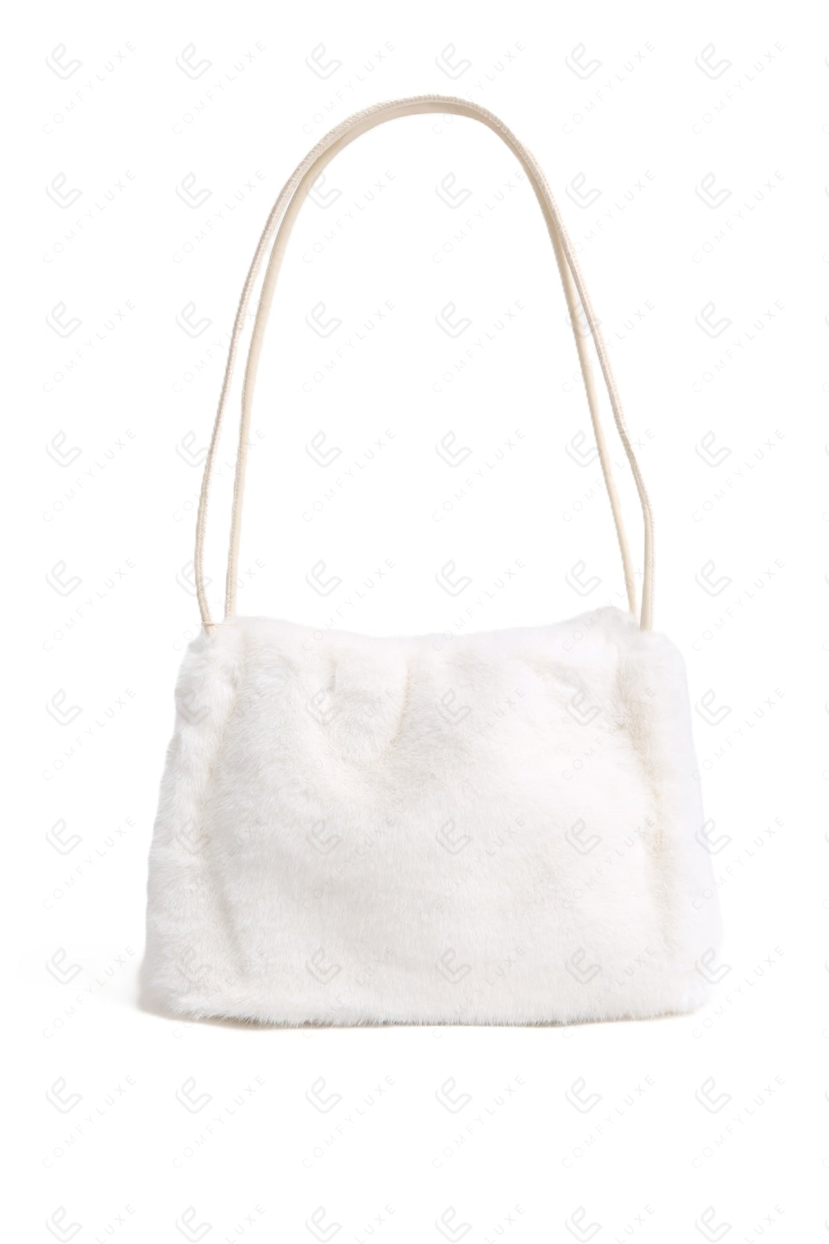SOLID COLOR HANDBAG WHITE BAGS