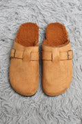 SOLID COLOR MULE SLIPPERS CAMEL SLIPPERS/SLIDES
