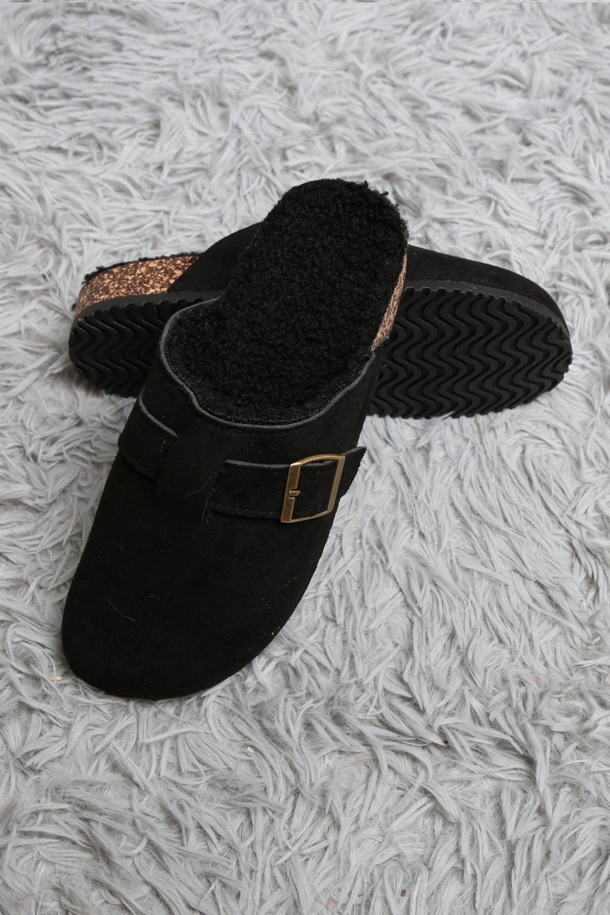 SOLID COLOR MULE SLIPPERS SLIPPERS/SLIDES