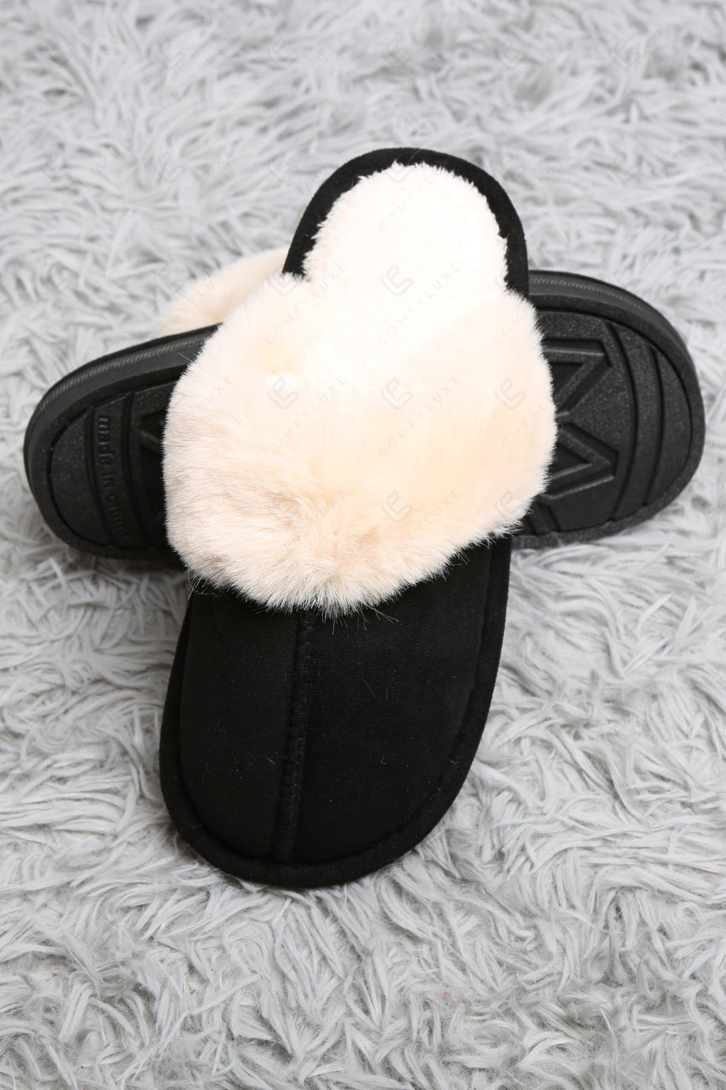 SOLID COLOR MULE SLIPPERS SLIPPERS/SLIDES