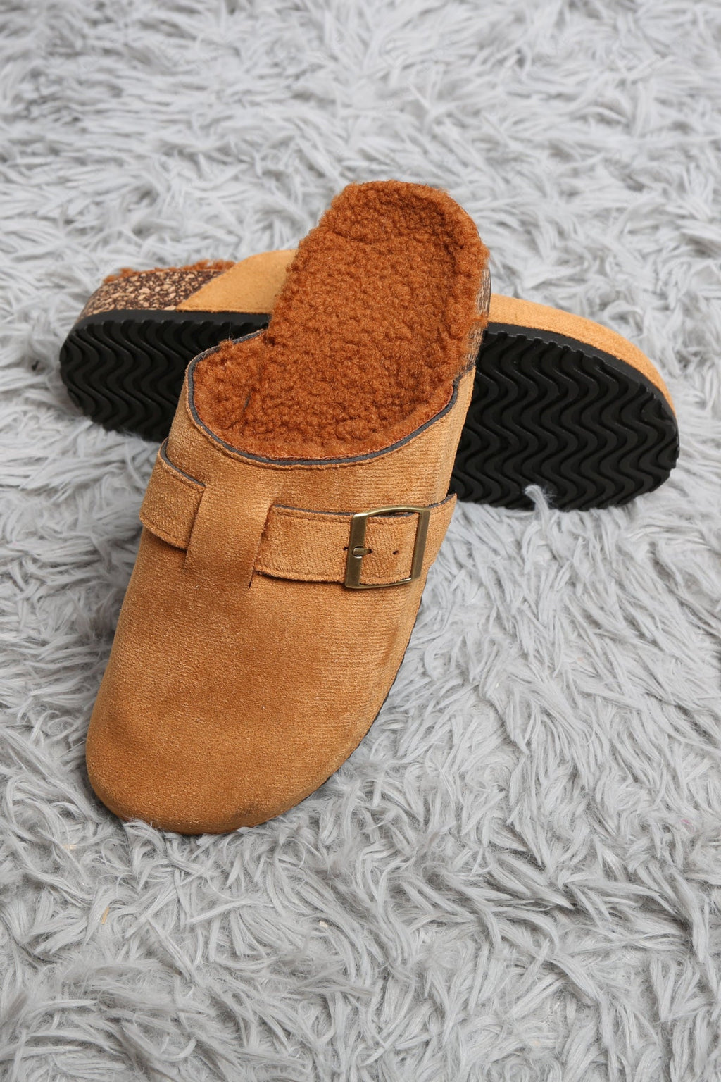 SOLID COLOR MULE SLIPPERS SLIPPERS/SLIDES