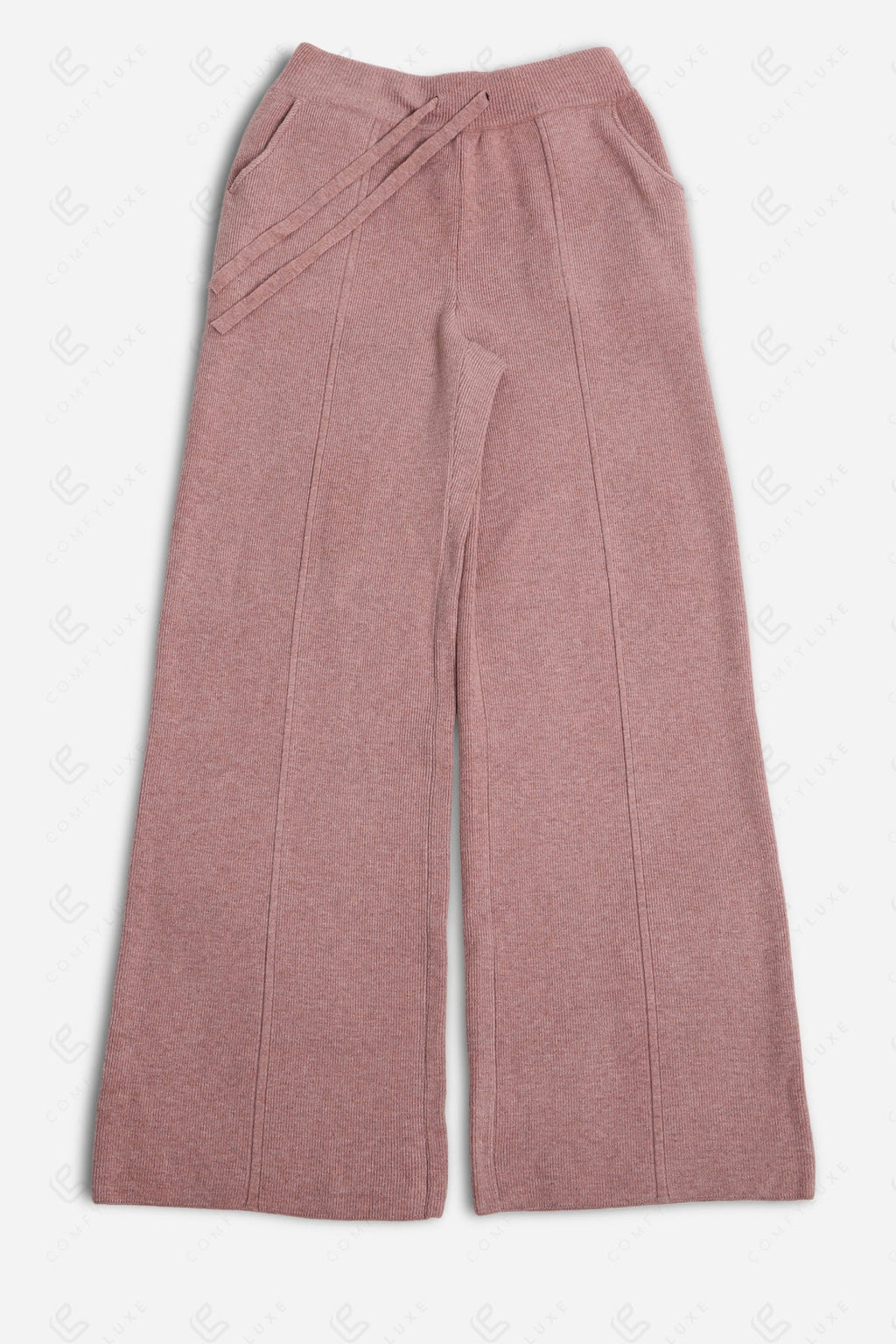 SOLID COLOR PANTS PINK APPAREL