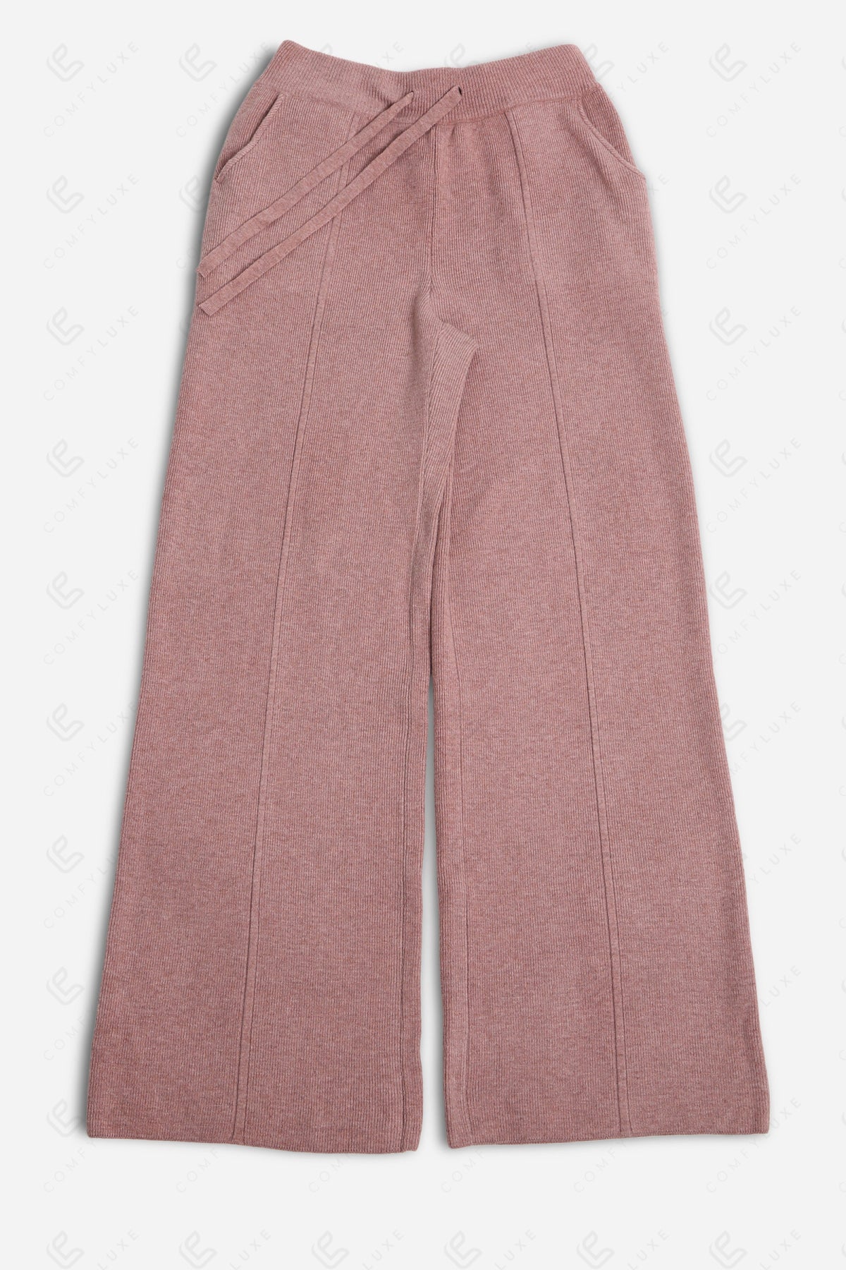 SOLID COLOR PANTS PINK APPAREL