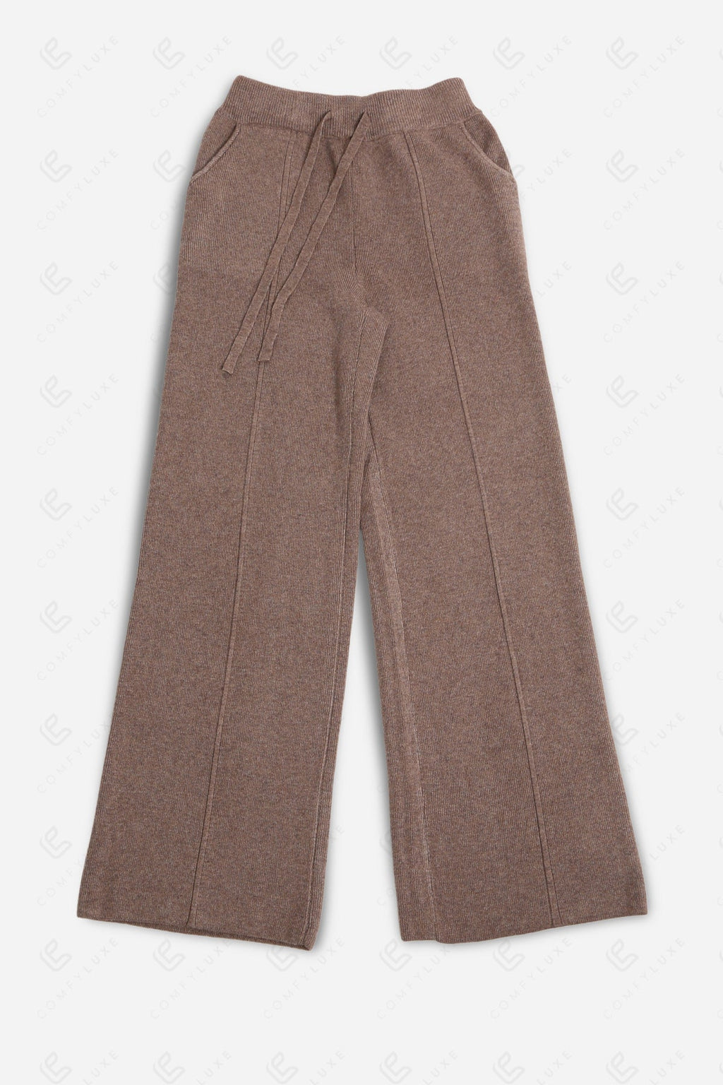 SOLID COLOR PANTS TAUPE APPAREL