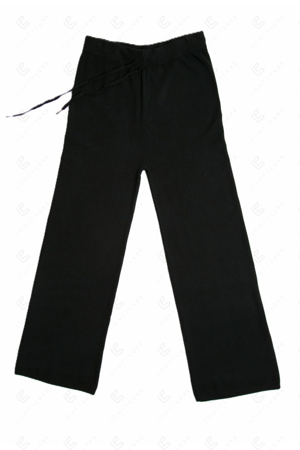 SOLID COLOR PANTS BLACK / M/L APPAREL