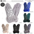 SOLID COLOR QUILTED PATTERN GLOVES GLOVES