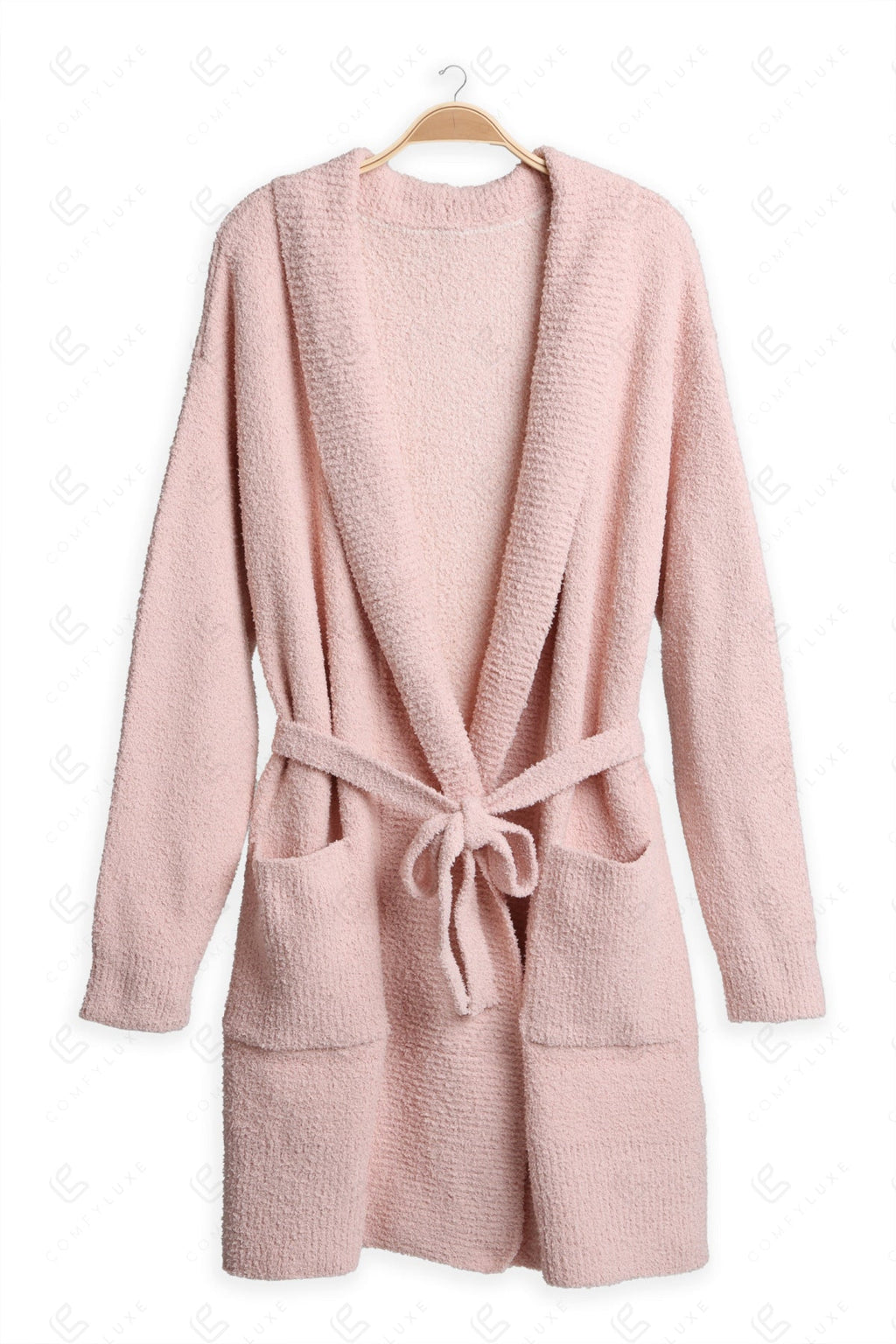 SOLID COLOR ROBE PINK APPAREL