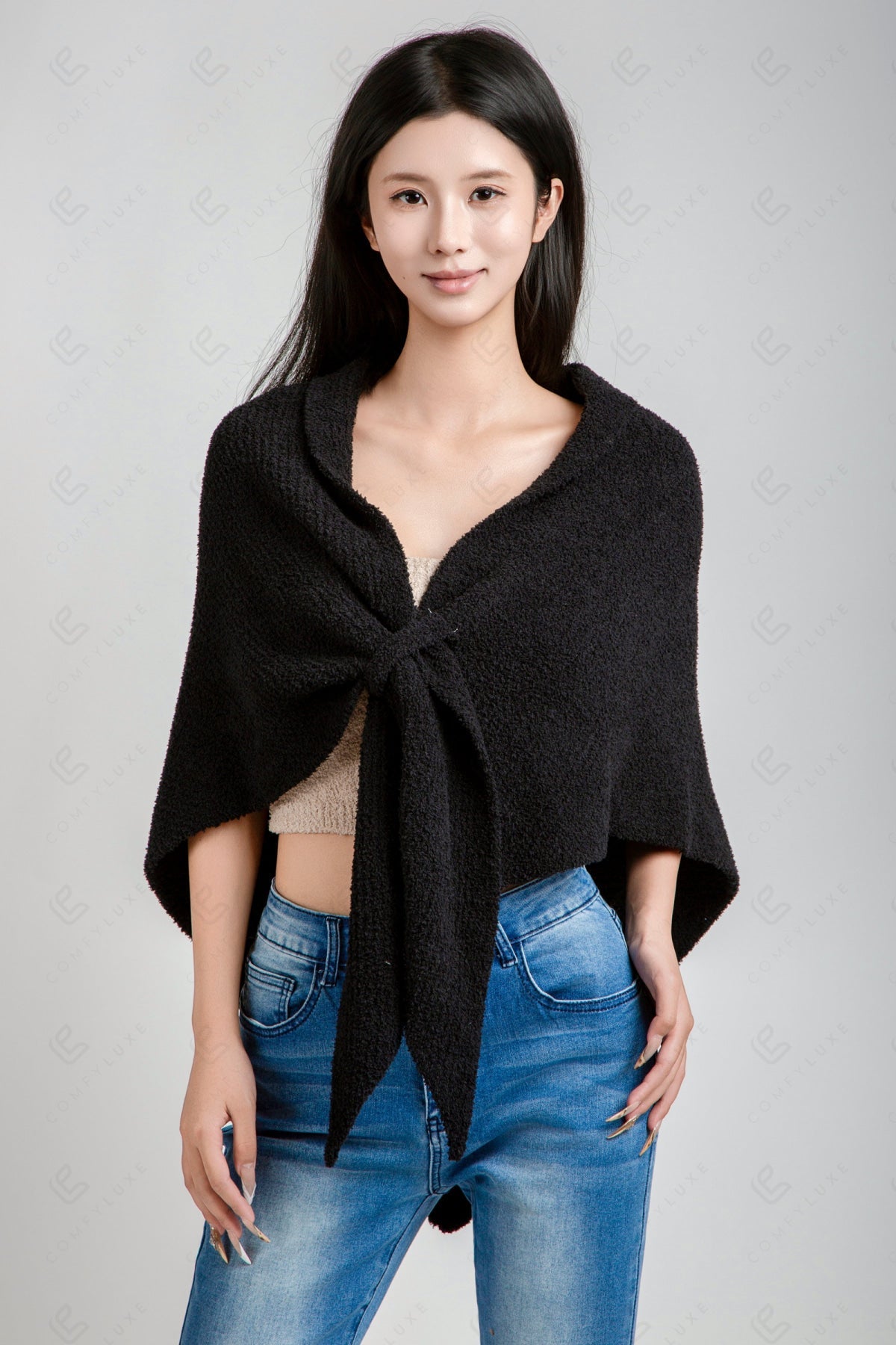 SOLID COLOR SHAWL APPAREL