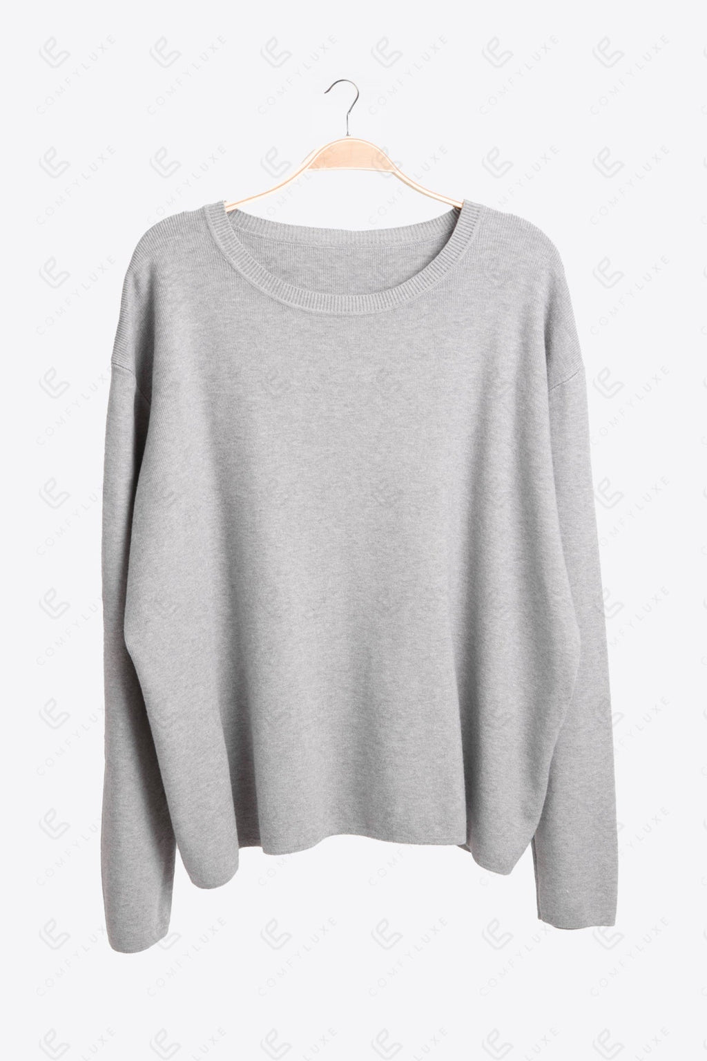 SOLID COLOR SWEATER GRAY / M/L APPAREL