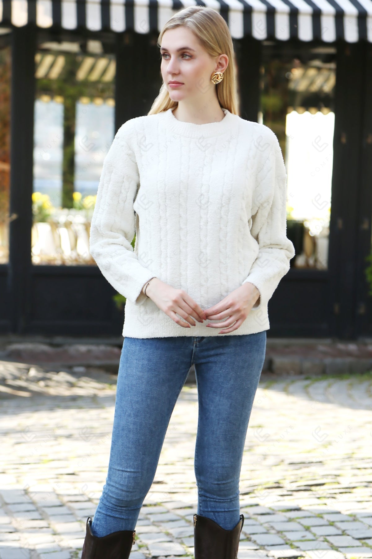 Jcl6208 Ivory / M/L Apparel