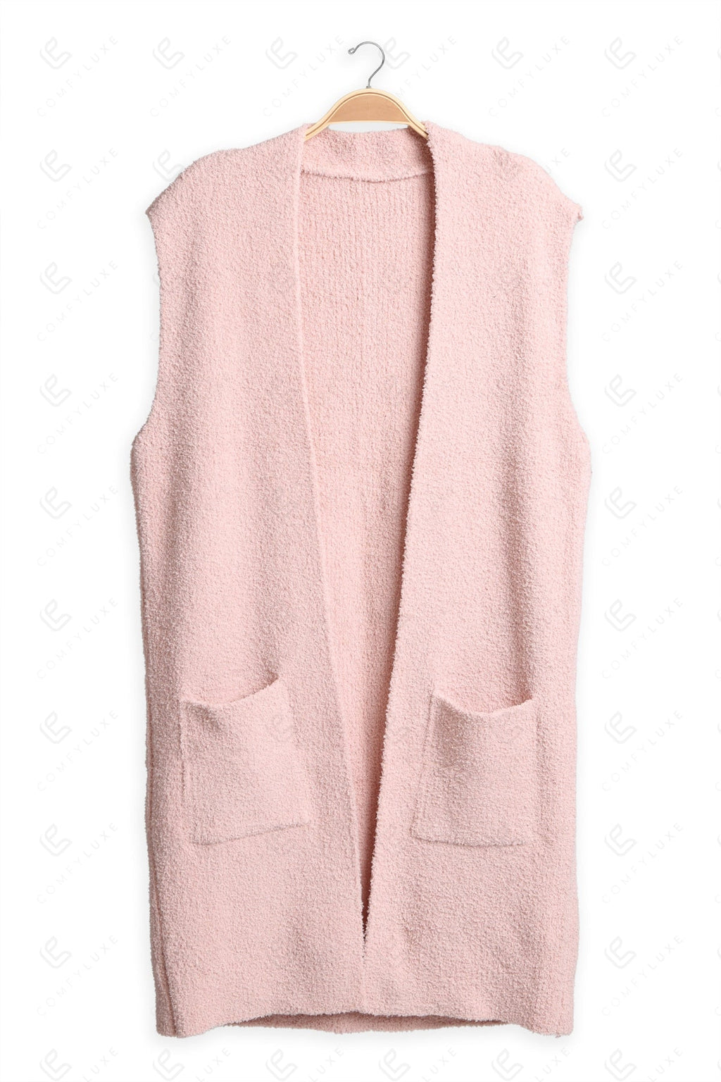 SOLID COLOR VEST PINK APPAREL