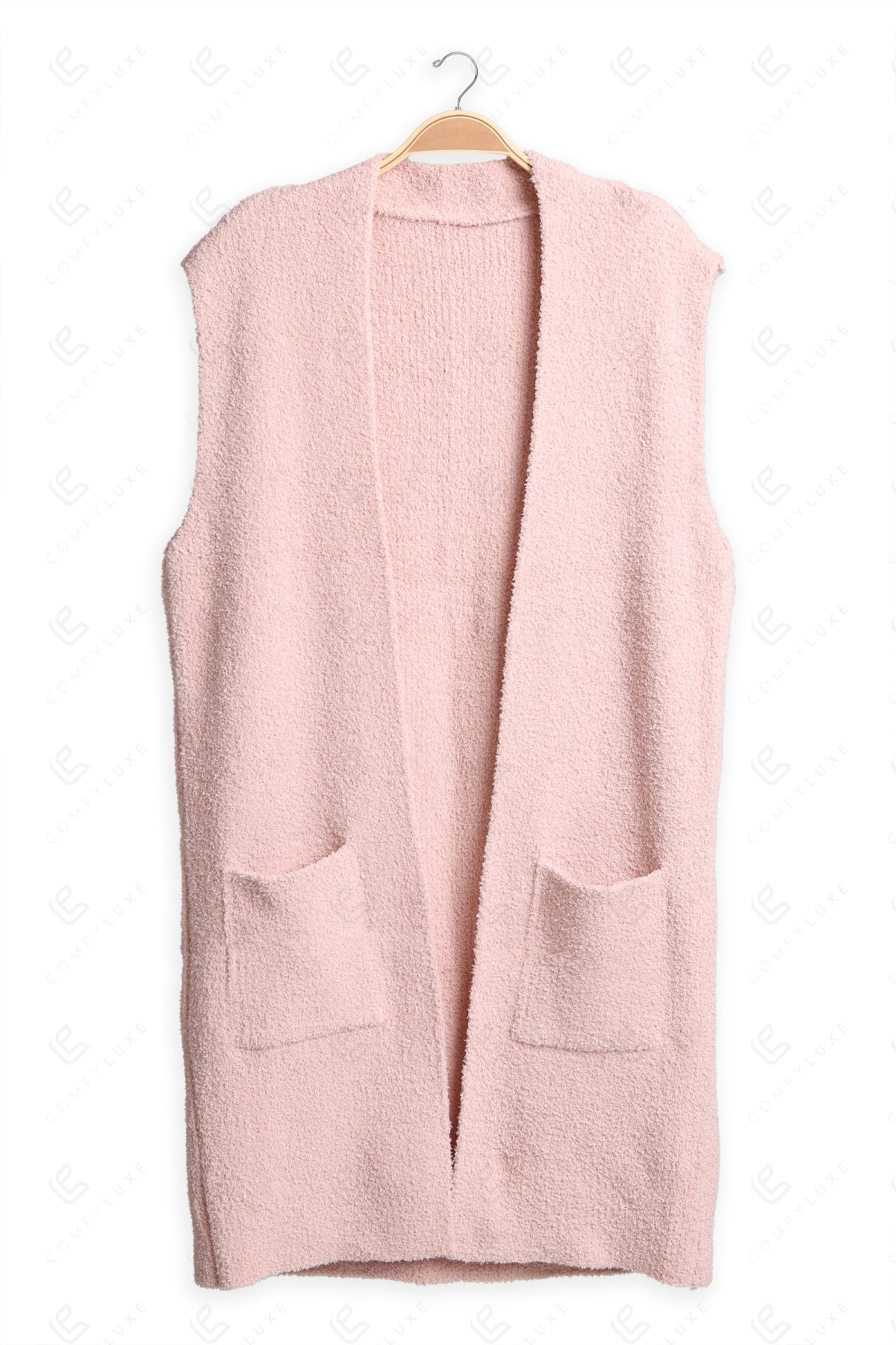 SOLID COLOR VEST PINK APPAREL