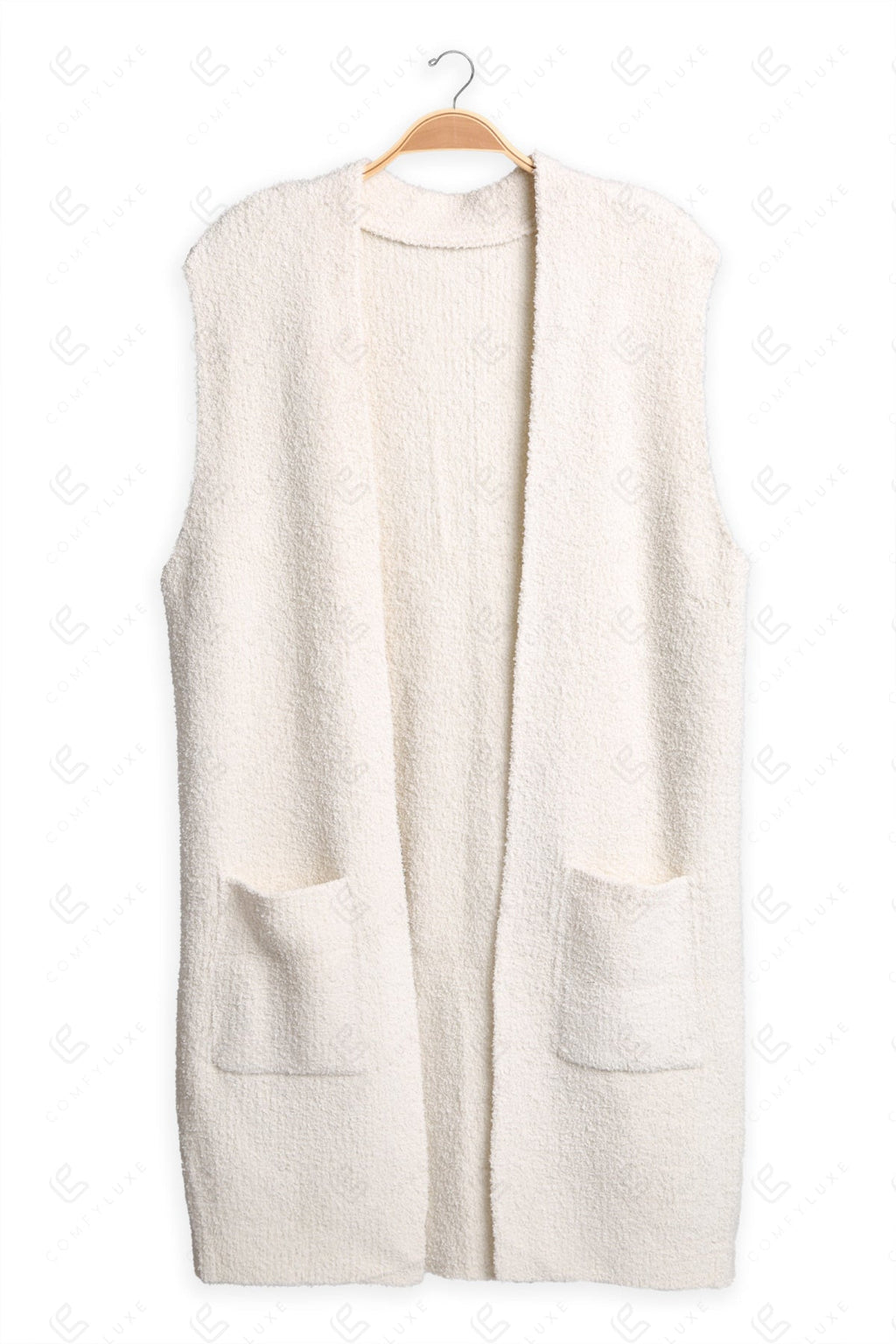 SOLID COLOR VEST IVORY APPAREL