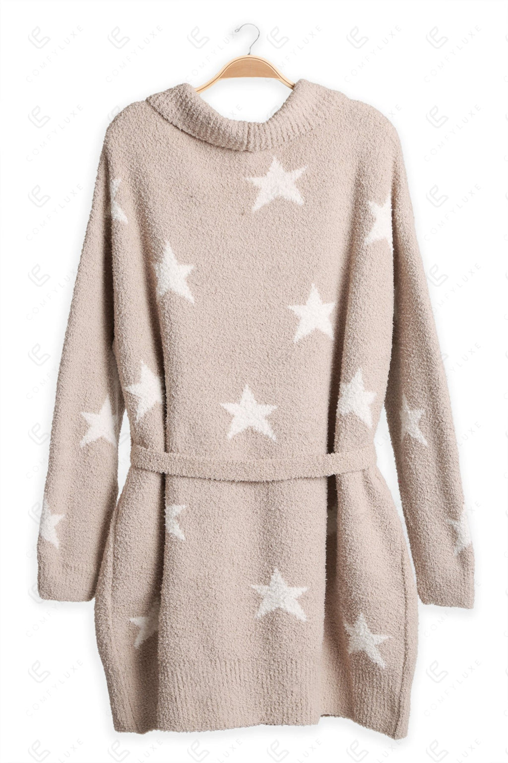 STAR PATTERN ROBE BEIGE APPAREL