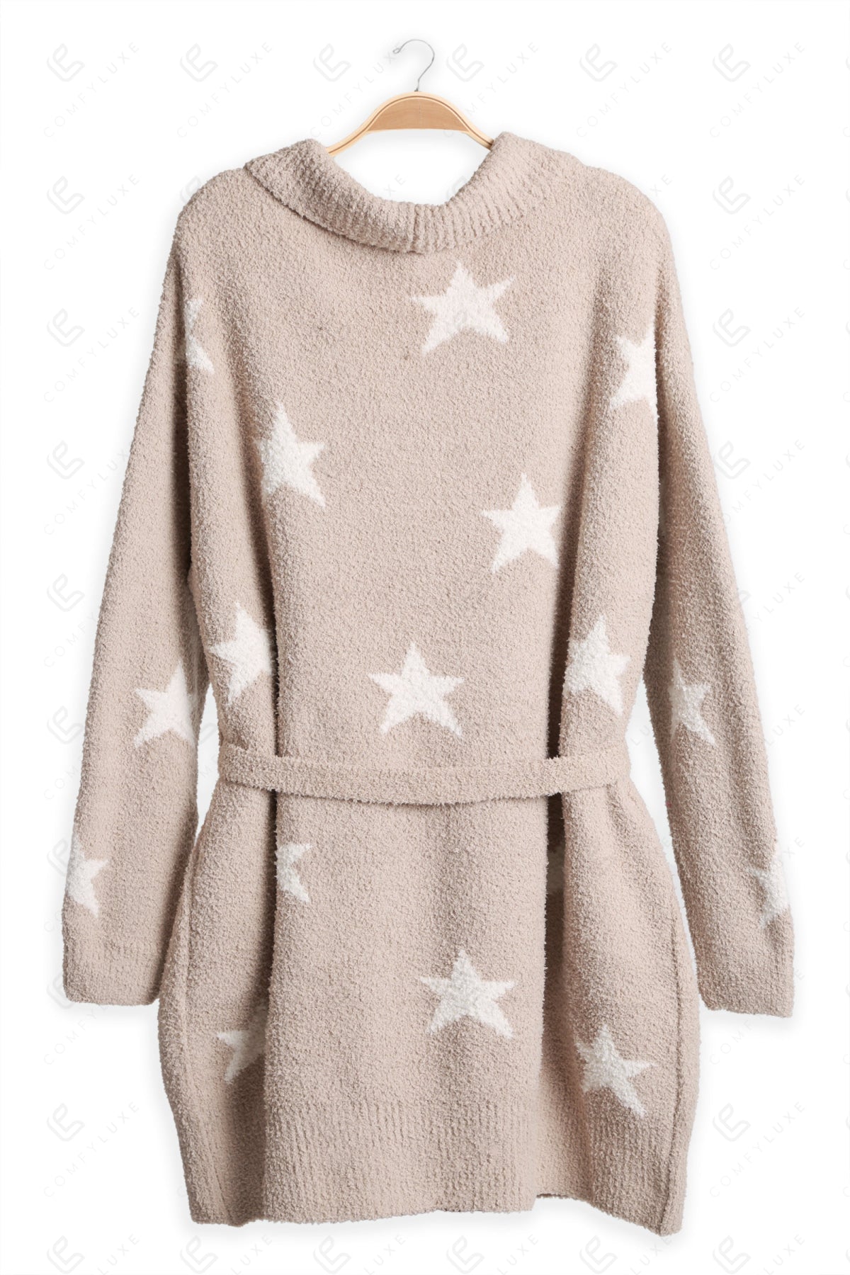 STAR PATTERN ROBE BEIGE APPAREL