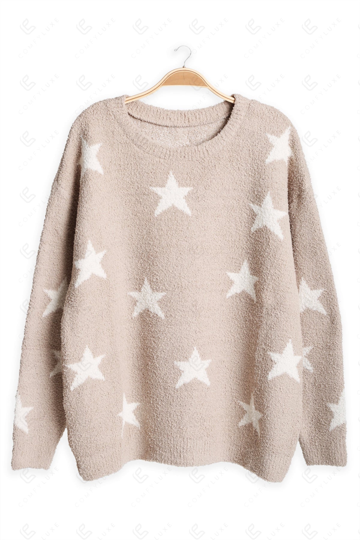 STAR PATTERN SWEATER BEIGE APPAREL