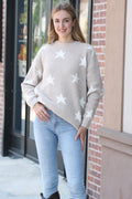 STAR PATTERN SWEATER BEIGE APPAREL