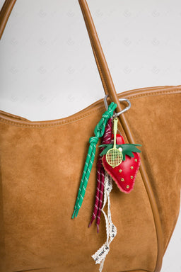 STRAWBERRY KEYCHAIN/BAG CHARM KEYCHAINS