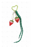 STRAWBERRY KEYCHAIN/BAG CHARM PINK KEYCHAINS
