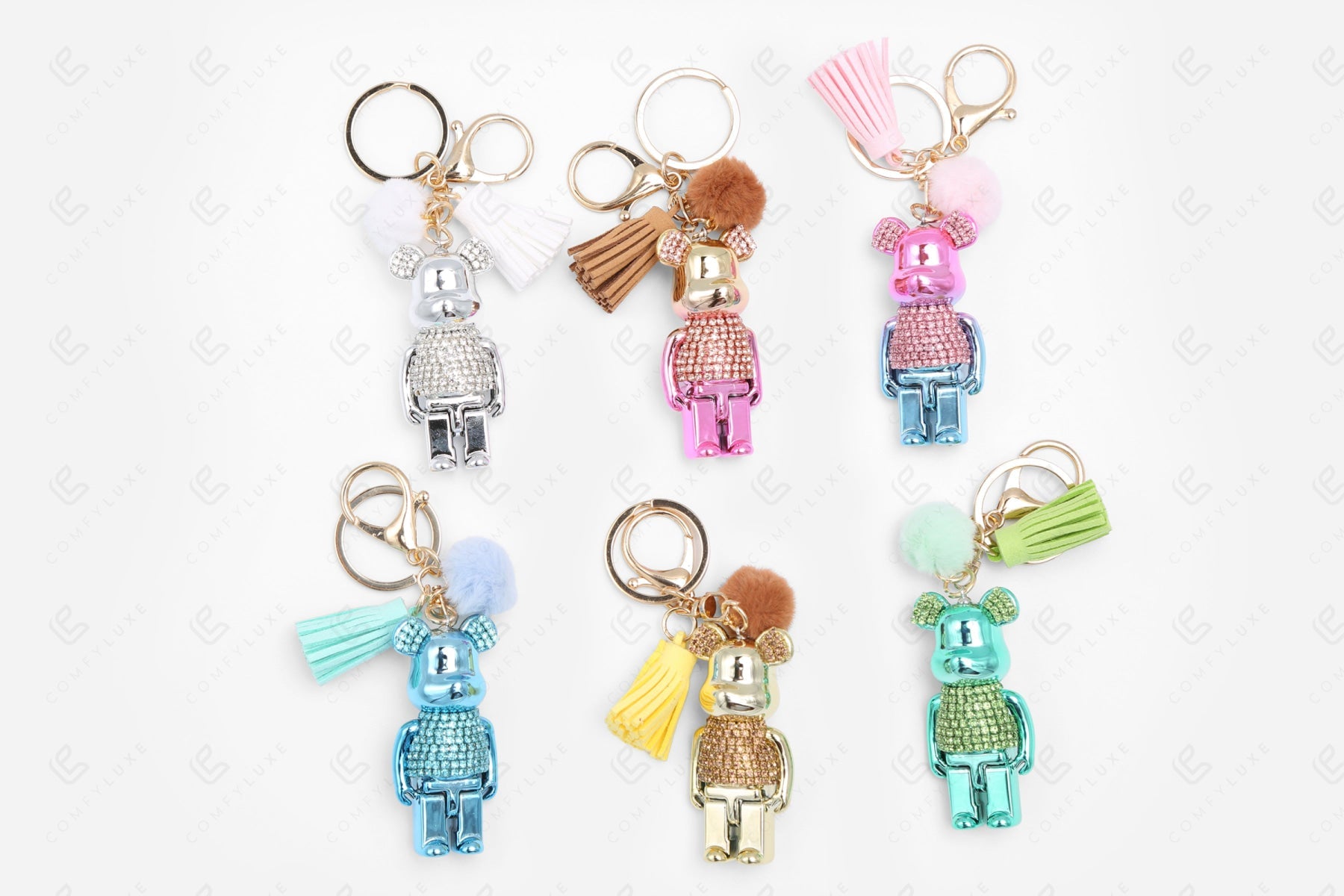 TEDDY BEAR KEYCHAIN/BAG CHARM KEYCHAINS