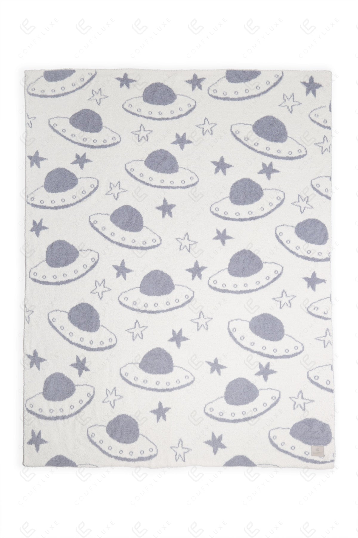 UFO & STAR PATTERN THROW BLANKET UFO THROW BLANKETS